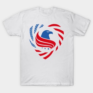 Constitutional Murican Patriot Flag Series (Heart) T-Shirt